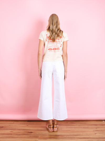 THE DITCH ROLLER ZIP ANKLE DENIM IN PICKET FENCE