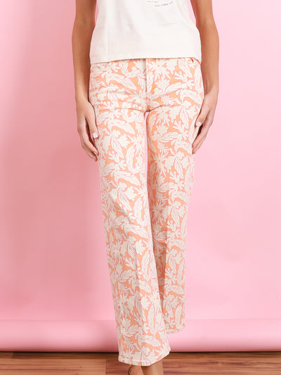 MID-RISE RAMBLER ZIP ANKLE DENIM IN CORAL REEF