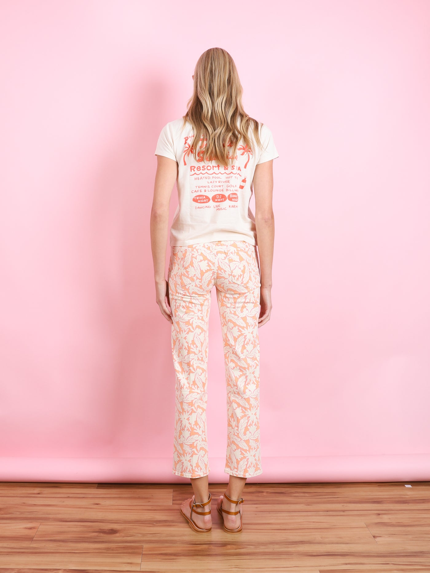 THE BOXY GOODIE GOODIE TEE IN TEQUILA SUNRISE