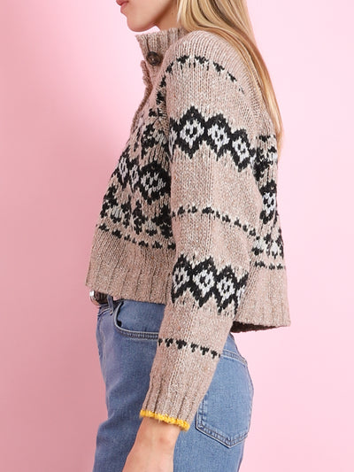 DAMAS PRINT CARDIGAN