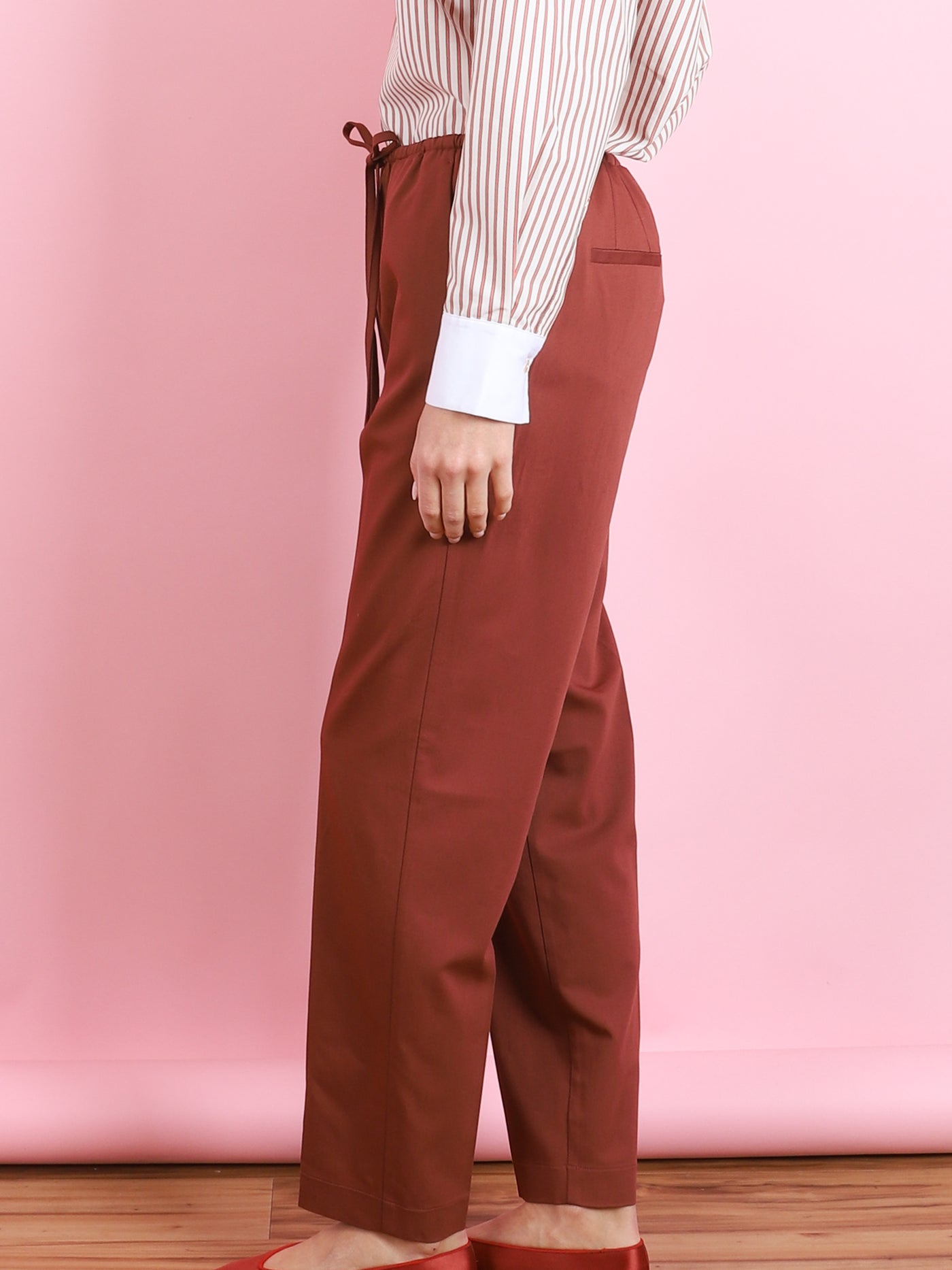 WOOL TWILL ELASTIC PANT