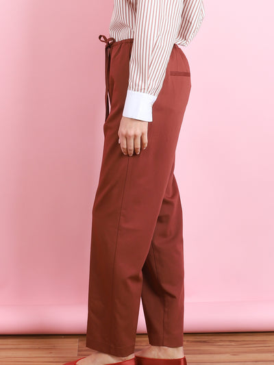 WOOL TWILL ELASTIC PANT