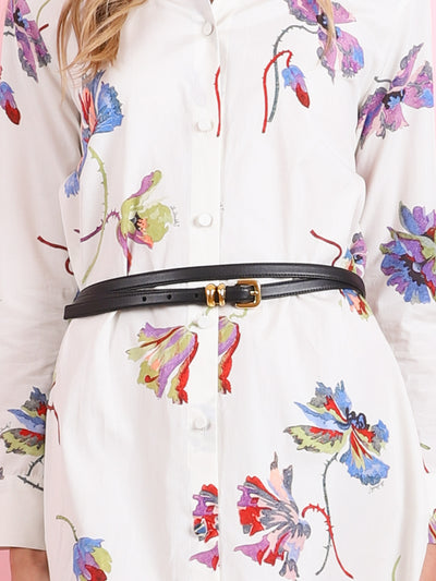 DOUBLE SKINNY BELT