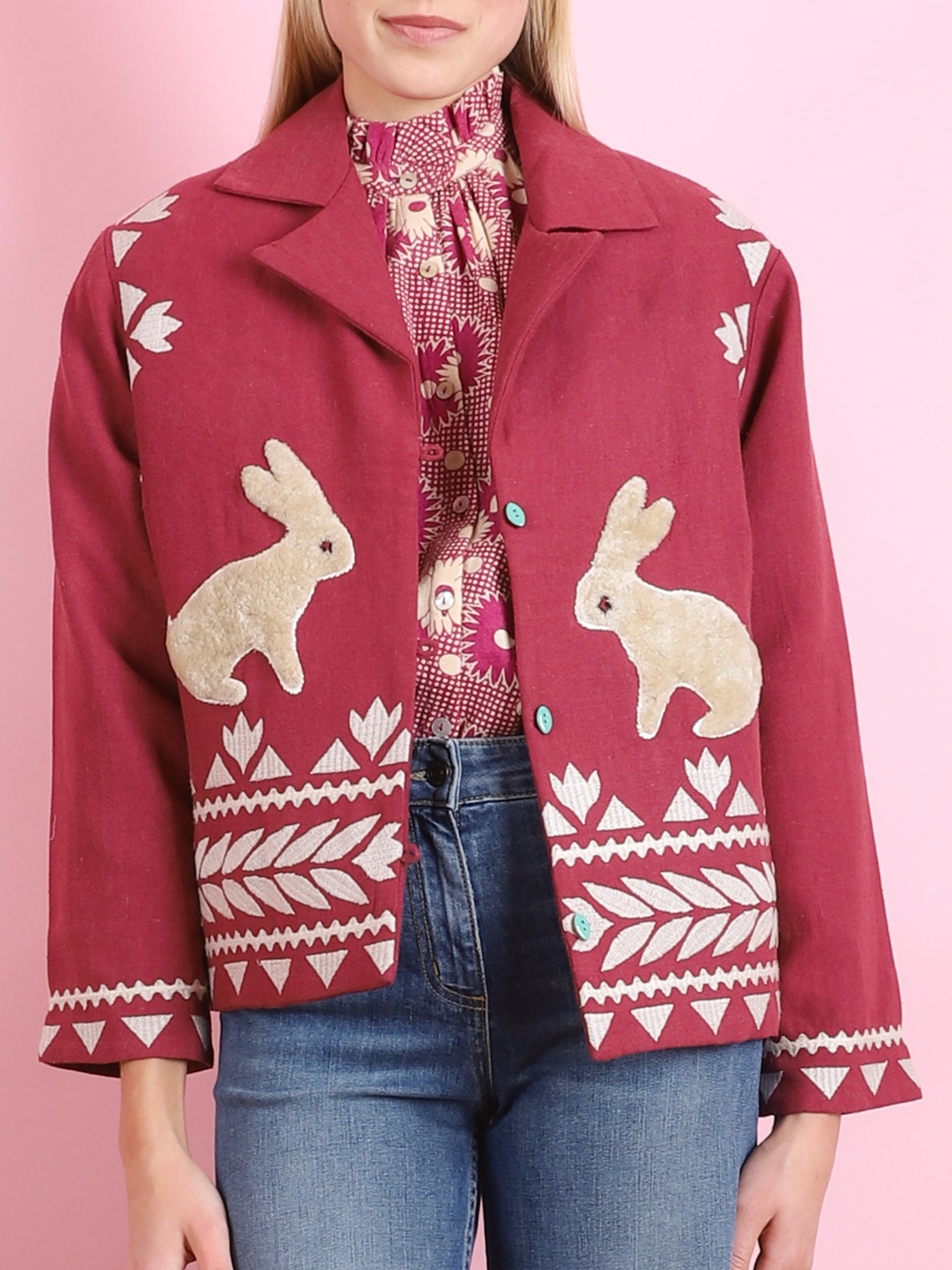 WESTERN PLUM HARE JACKET