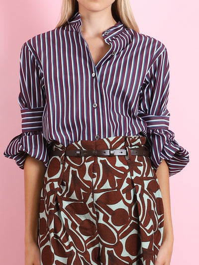 ROLLED CUFF BUTTON DOWN SHIRT