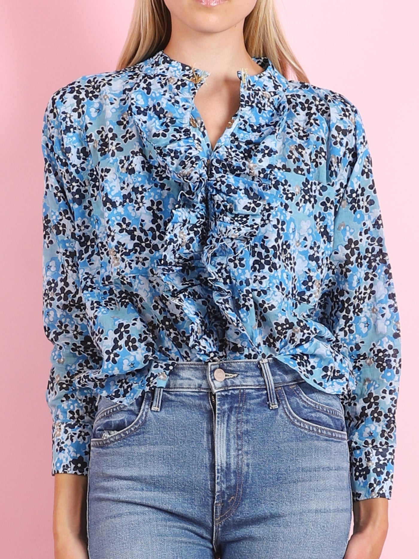 FLOWER FIELD PISCINA BASE FRILL SHIRT