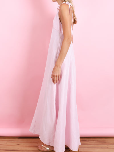 HIGH GARDEN MAXI DRESS IN PINK
