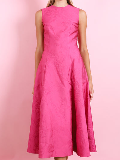 MARA EMBOSSED CLOQUE DRESS