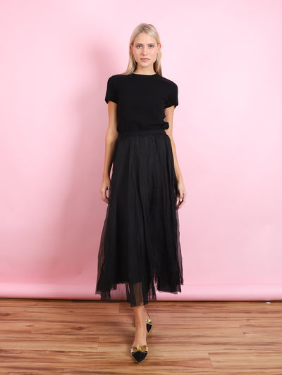 BLACK TULLE SKIRT