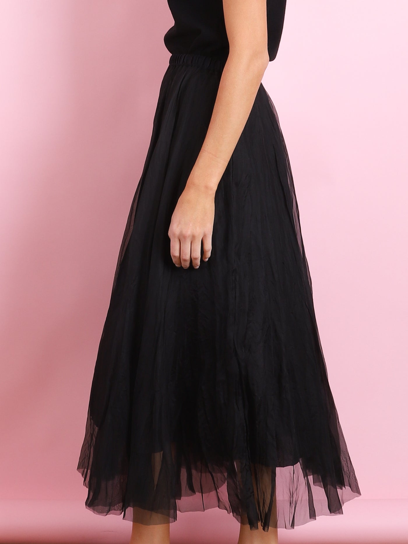 BLACK TULLE SKIRT