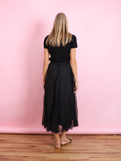 BLACK TULLE SKIRT