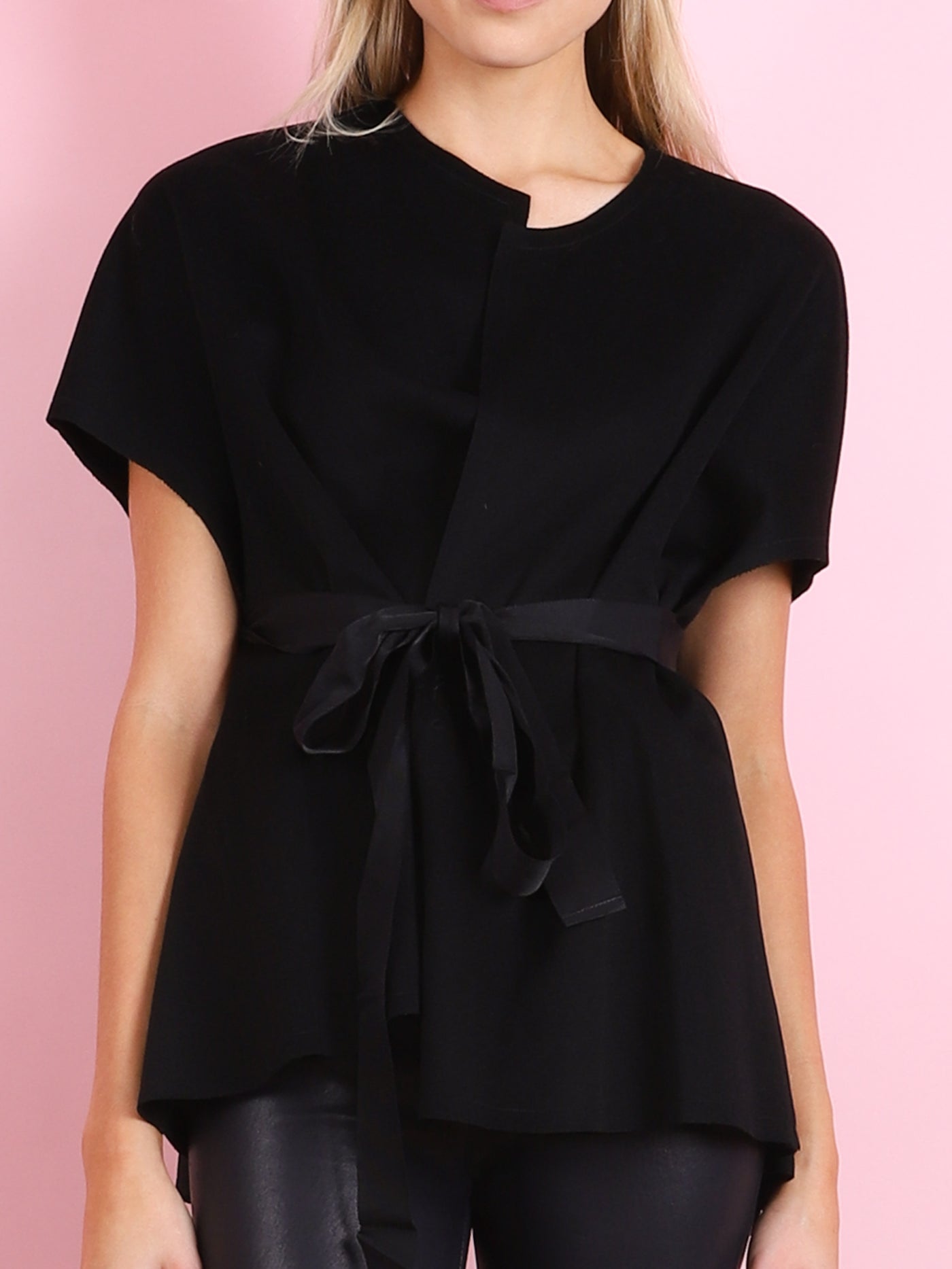 BLACK RIBBON COAT