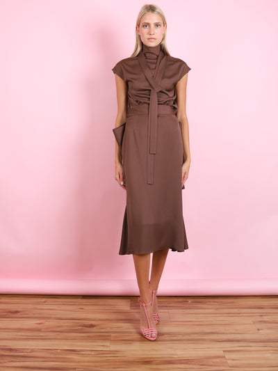 RIBBON NECK BLOUSE