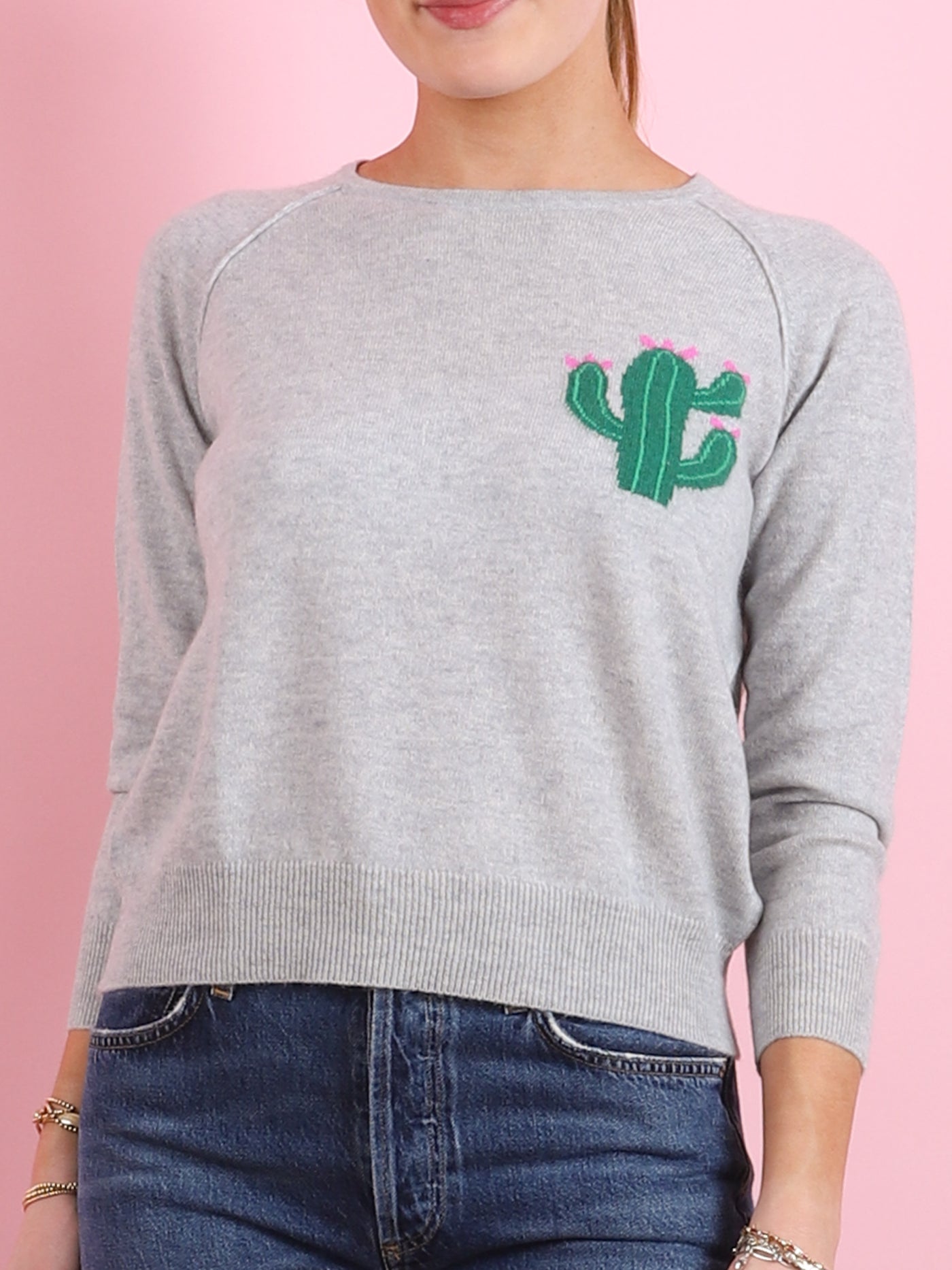 Little Cactus Crew Sweater