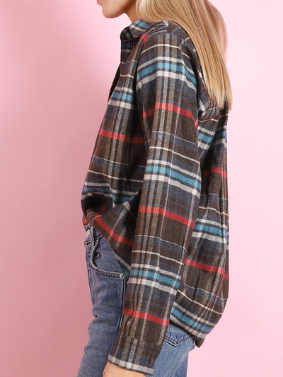 FLANNEL CELESTE TOP