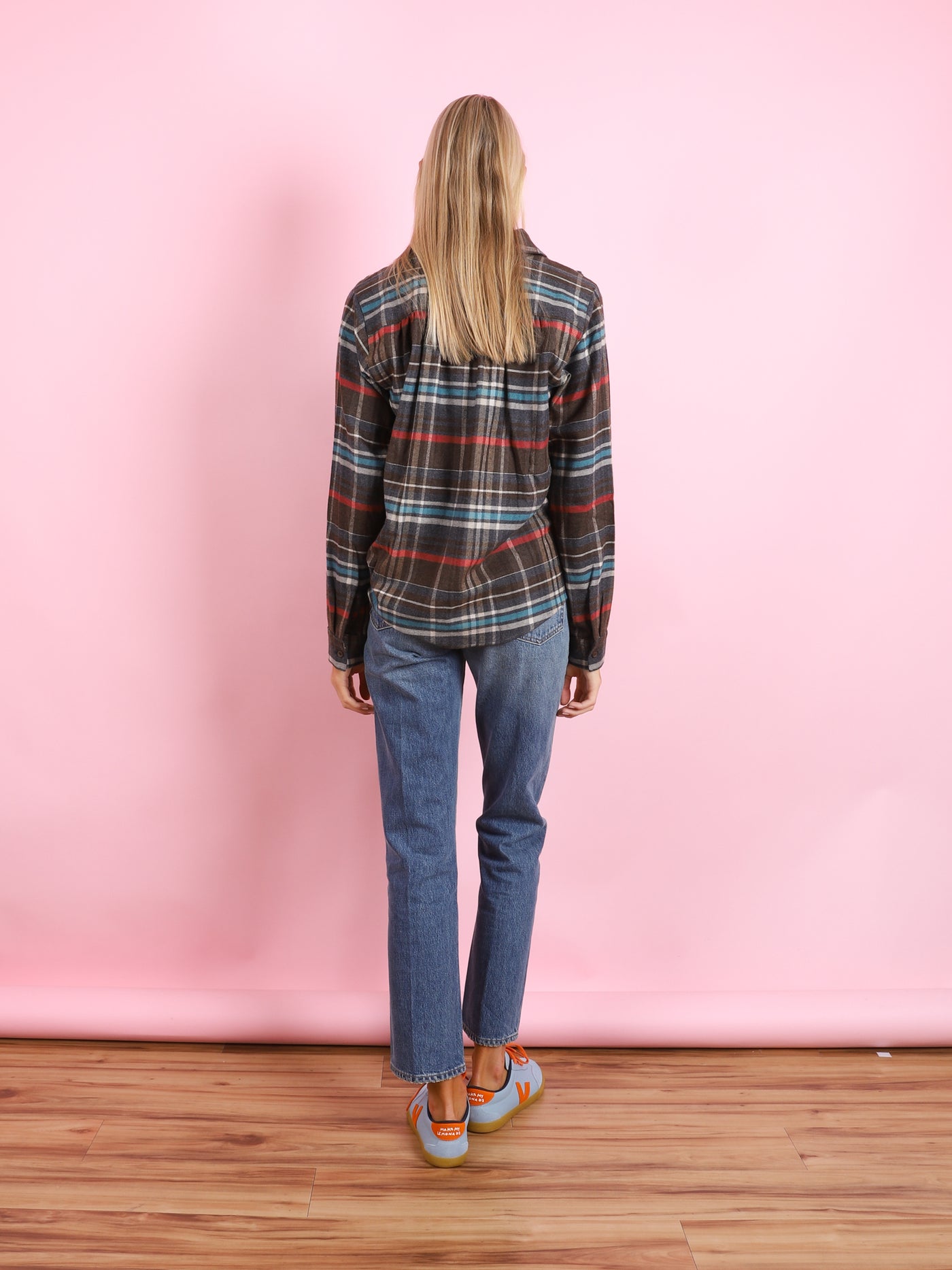 FLANNEL CELESTE TOP