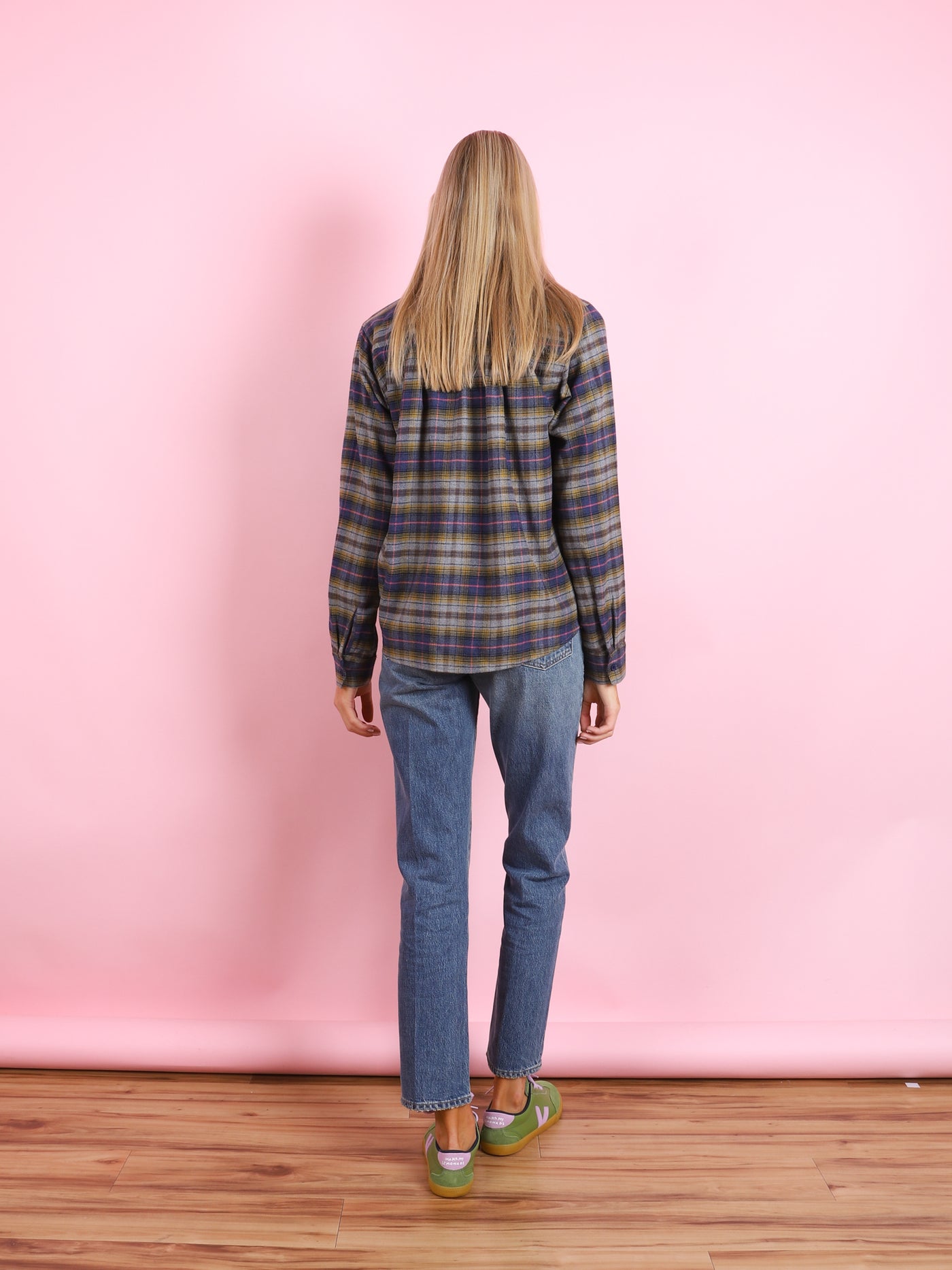 FLANNEL CELESTE TOP