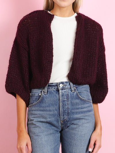 SHORT SLEEVE CARDIGAN