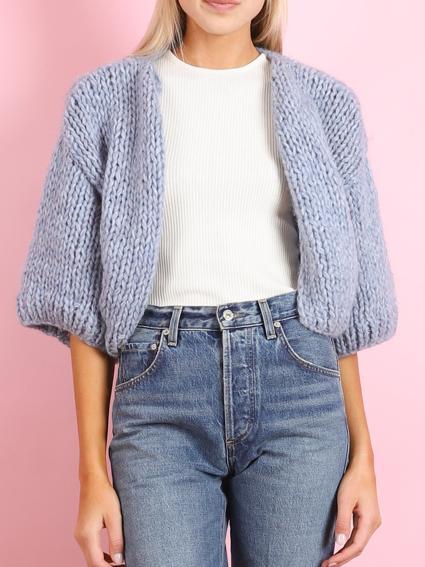 SHORT SLEEVE CARDIGAN