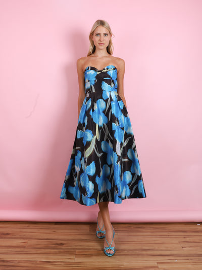 Ingrid Strapless Midi Dress