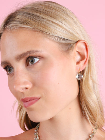 22K YELLOW GOLD & GREEN QUARTZ BRILLIANT TRILLION EARRINGS