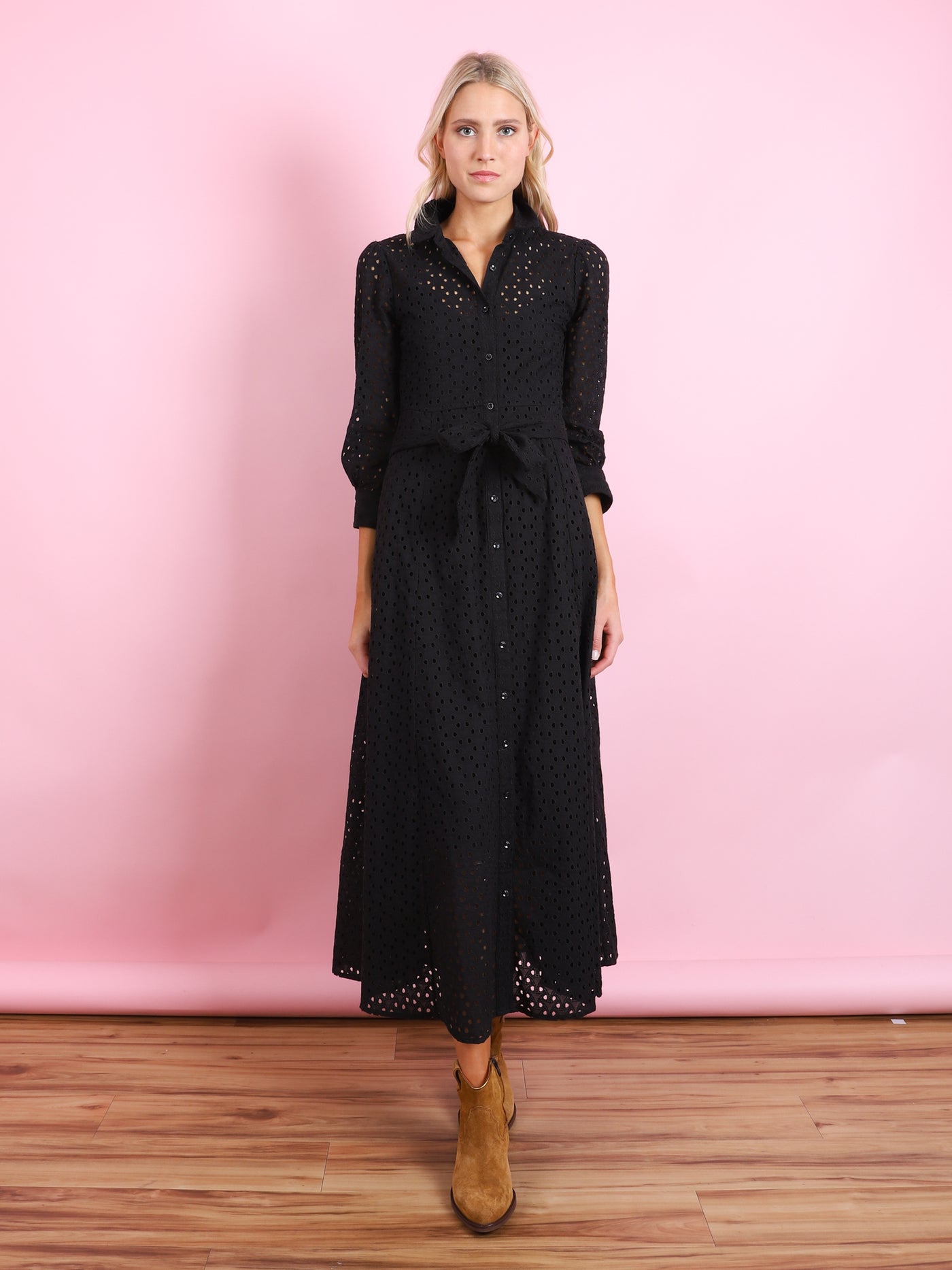 EYELET ELIOT DRESS