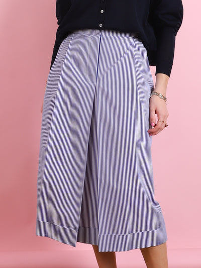 Stripe Flare Skirt