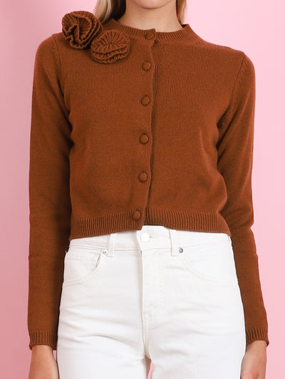 RD CARDIGAN WITH FLOWER