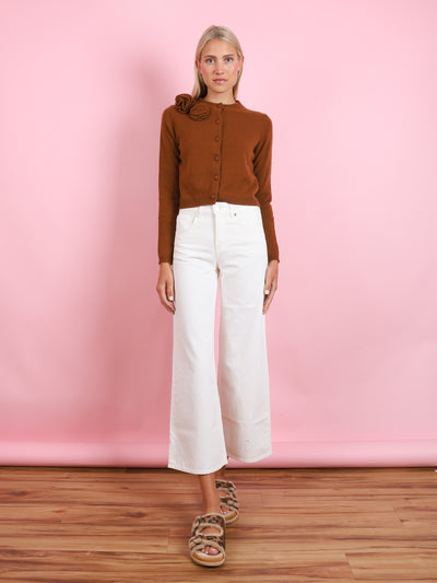 RD CARDIGAN WITH FLOWER