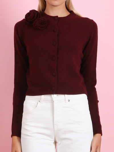RD CARDIGAN WITH FLOWER