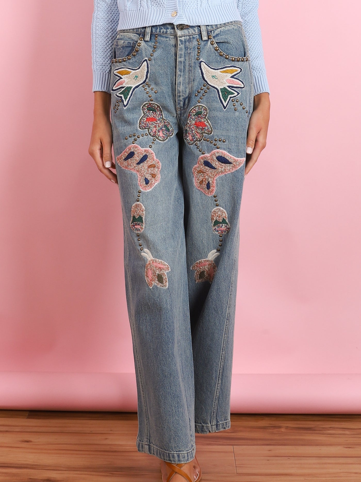 Kara Beaded Jeans