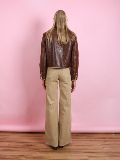 ZANIE SHORT SHEARLING COAT