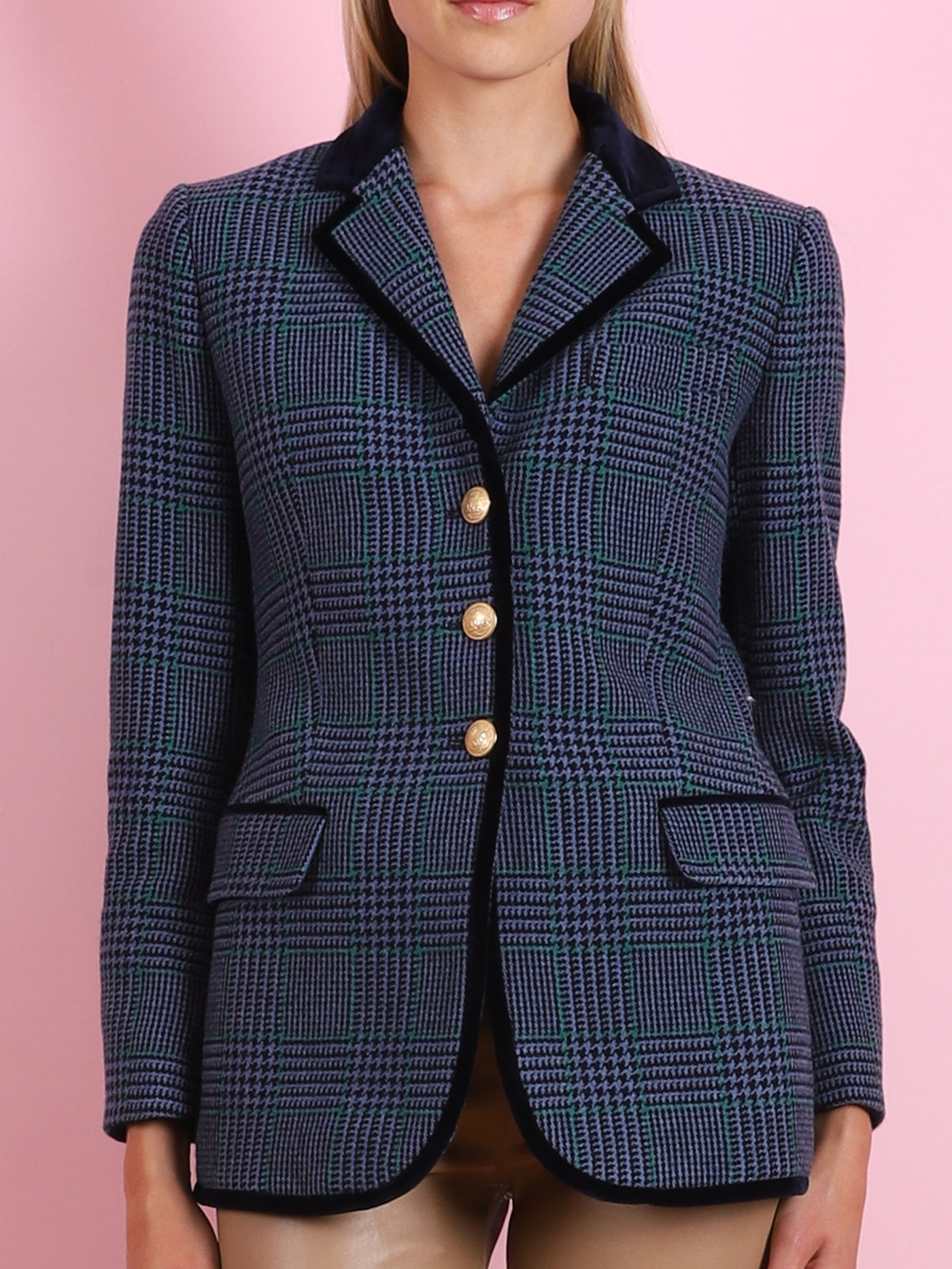MULTICOLOR PLAID VICTORIA DORSET BLAZER