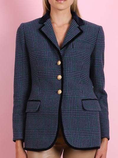 MULTICOLOR PLAID VICTORIA DORSET BLAZER