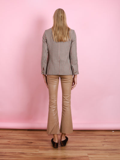 MULTICOLOR PLAID CAMILLE ROSSO BLAZER