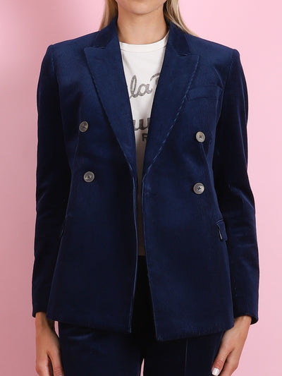 BICE 945 NAVY VELVET BLAZER