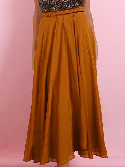 COTTON & SILK VOILE LONG SKIRT