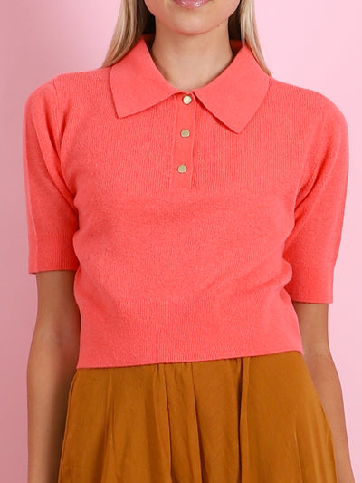 BRUSHED CASHMERE & WOOL SLIM FIT POLO