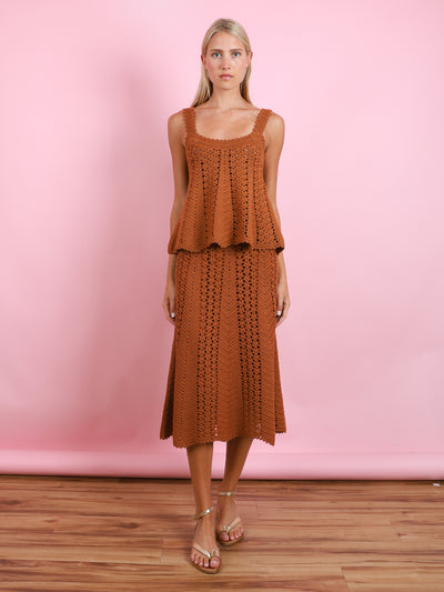 MERINO CROCHET SKIRT