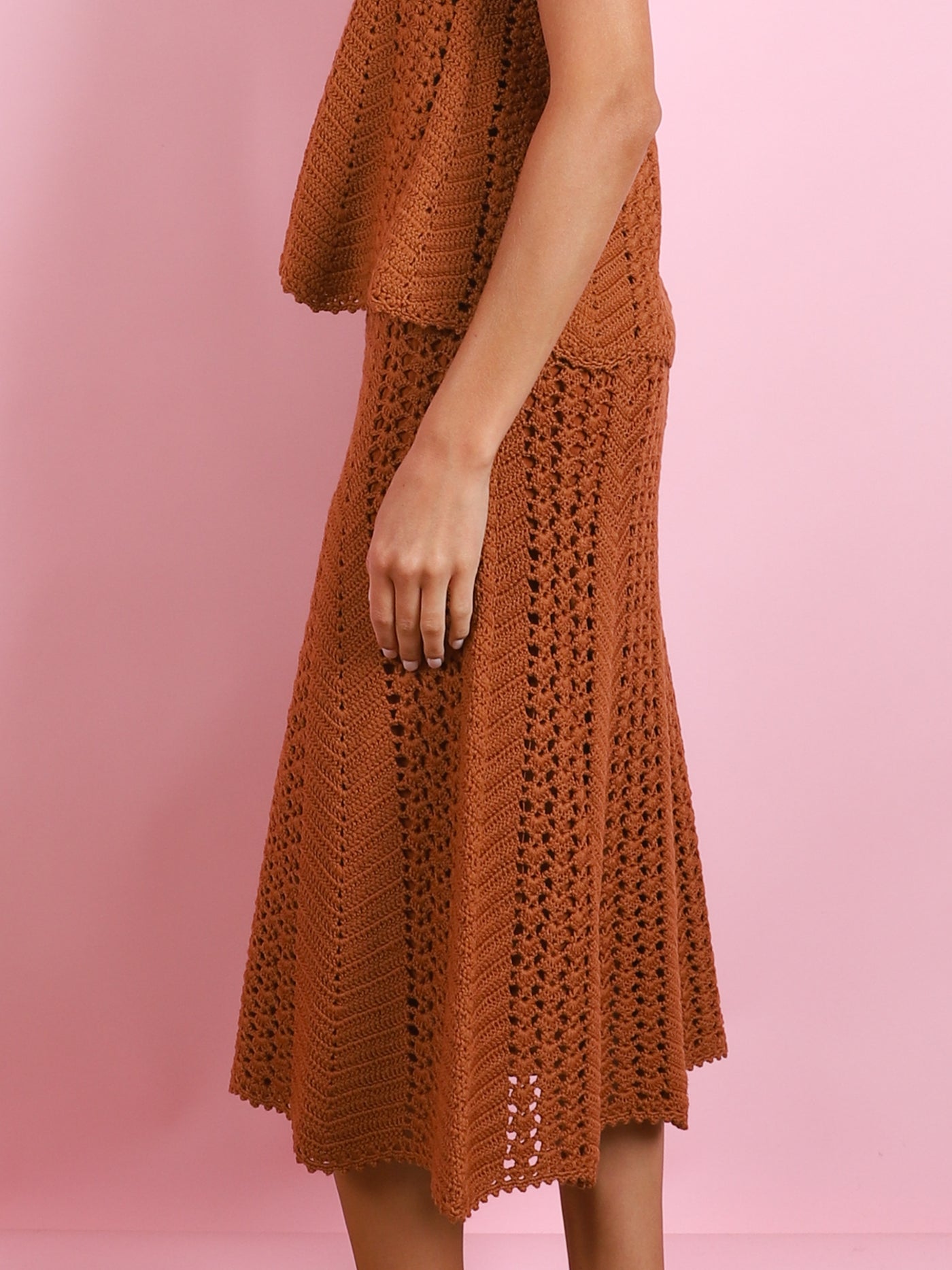 MERINO CROCHET SKIRT