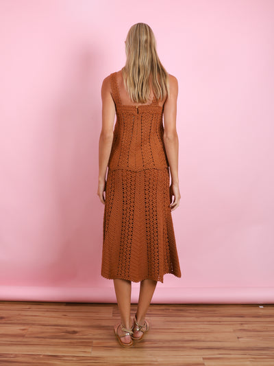 MERINO CROCHET SKIRT