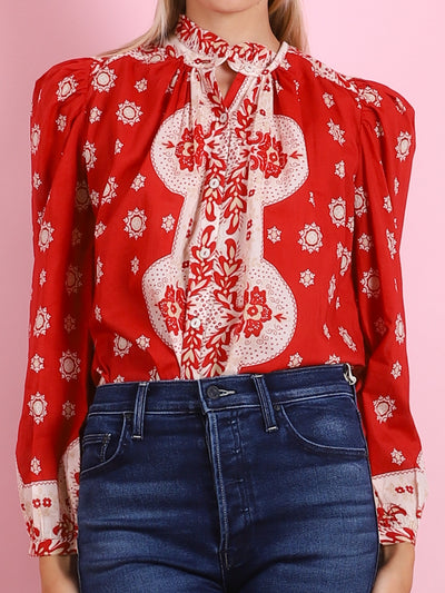 ANNABEL LAVA BANDANA SHIRT