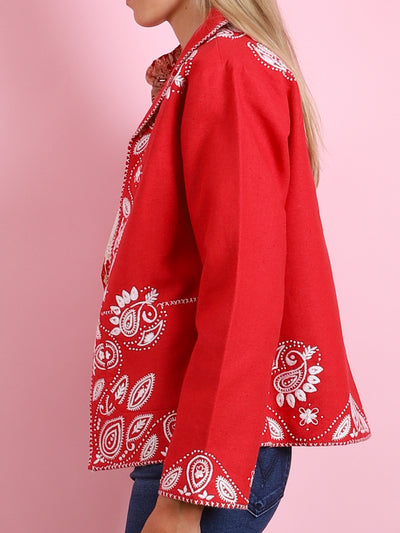 FRANCIS POPPY BANDANA JACKET