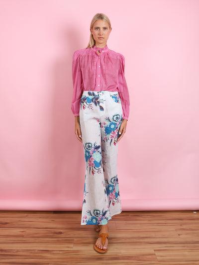 ANNABEL FUCHSIA TILE SHIRT