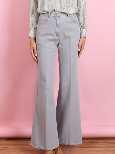 GRAY DENIM PANTS