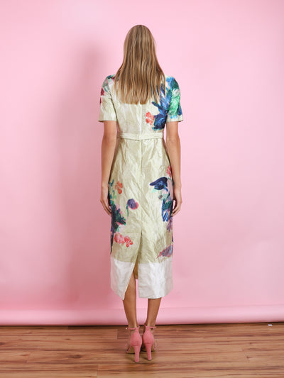 SHORT SLEEVE MIDI DRESS