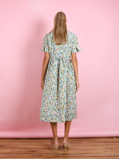 SHORT SLEEVED MIDI DRESS