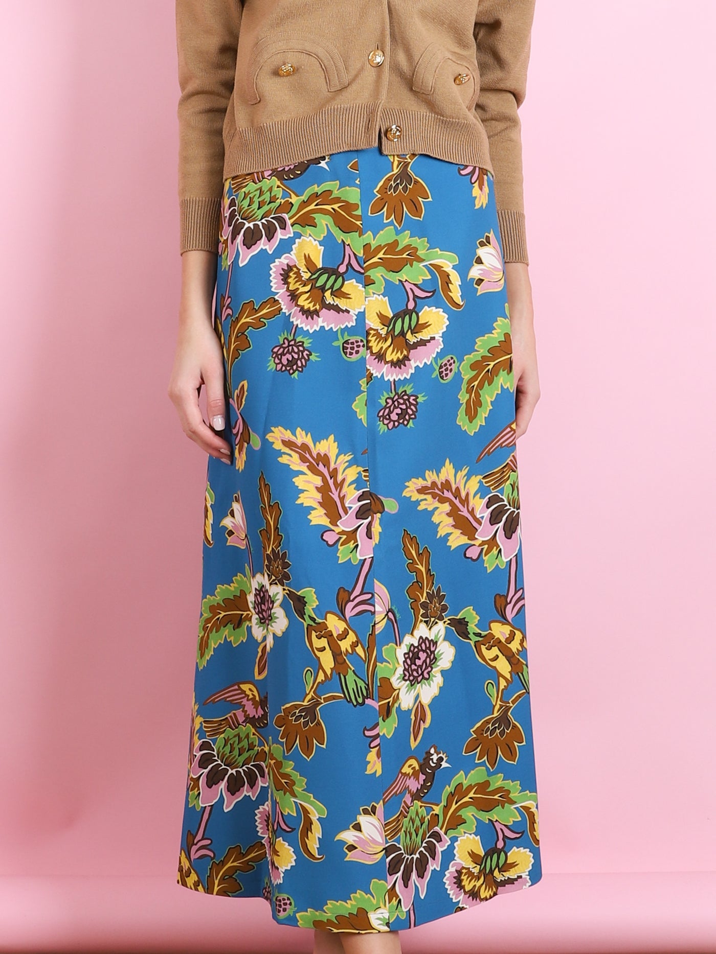 A-LONG PRINTED SKIRT