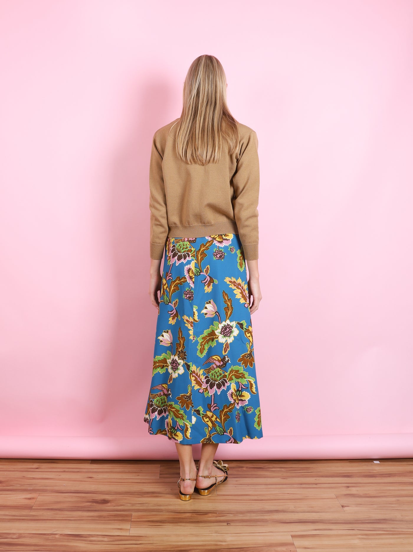 A-LONG PRINTED SKIRT