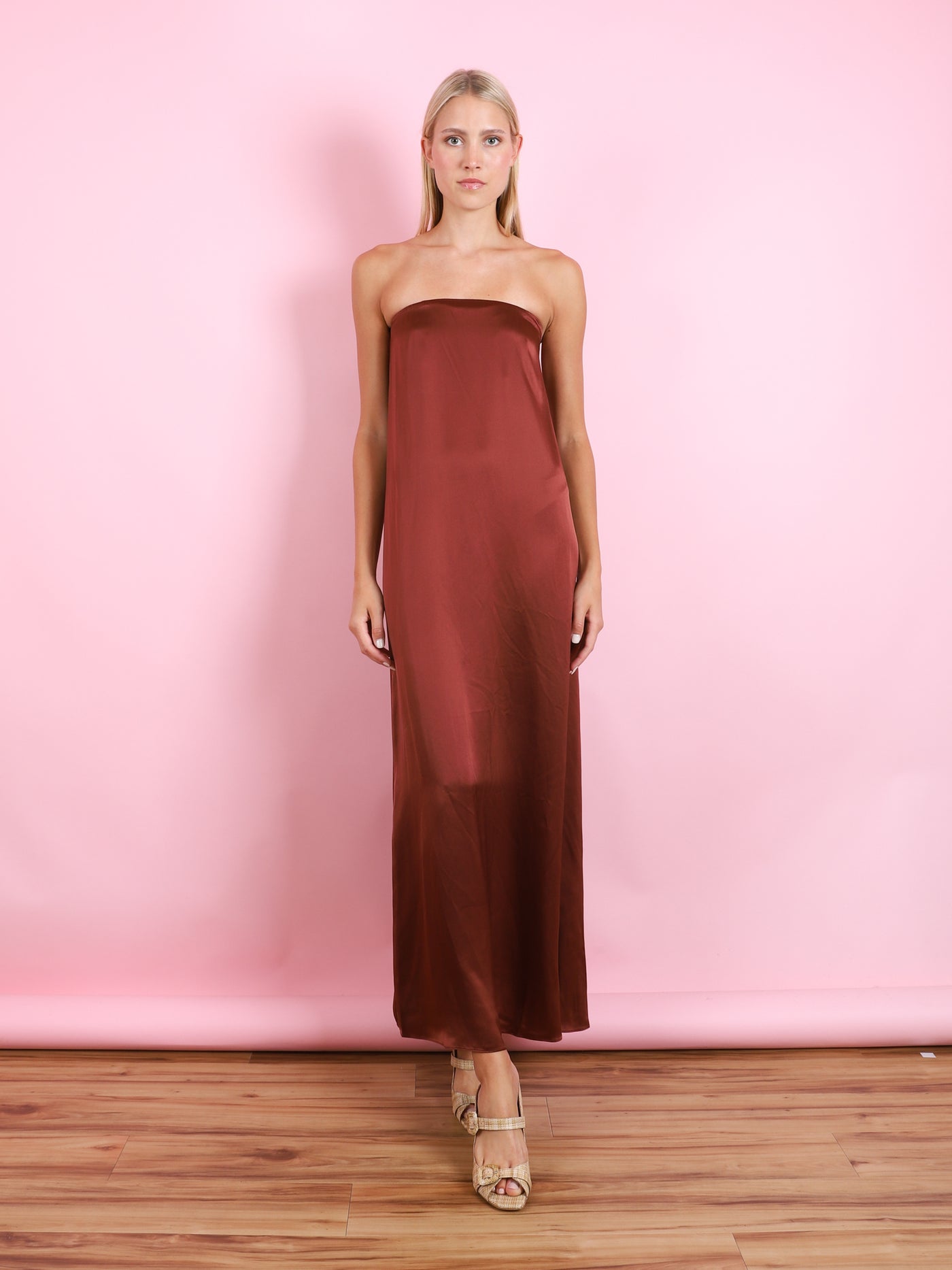 ARDEN B STRAPLESS MAXI DRESS